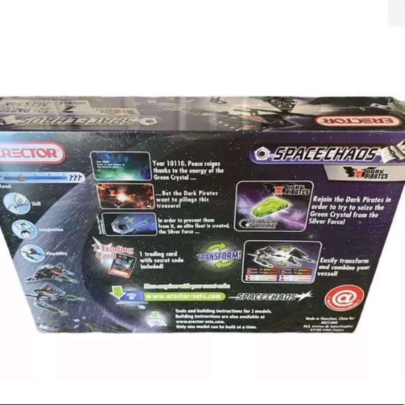 Erector Space Chaos Dark Pirates #80 3150BE - Picture 2 of 5